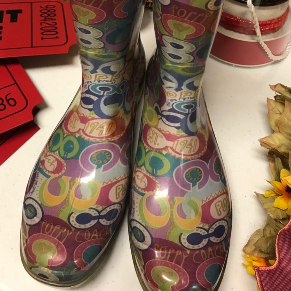 Coach Poppy Rain Boots